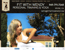 Tablet Screenshot of fitwithwendy.com